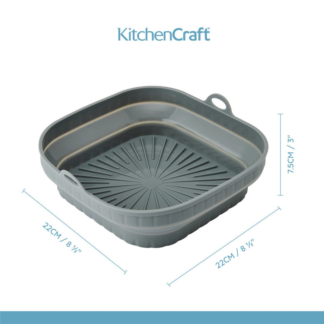 Collapsible Rectangular Air-Fryer Silicone Liner