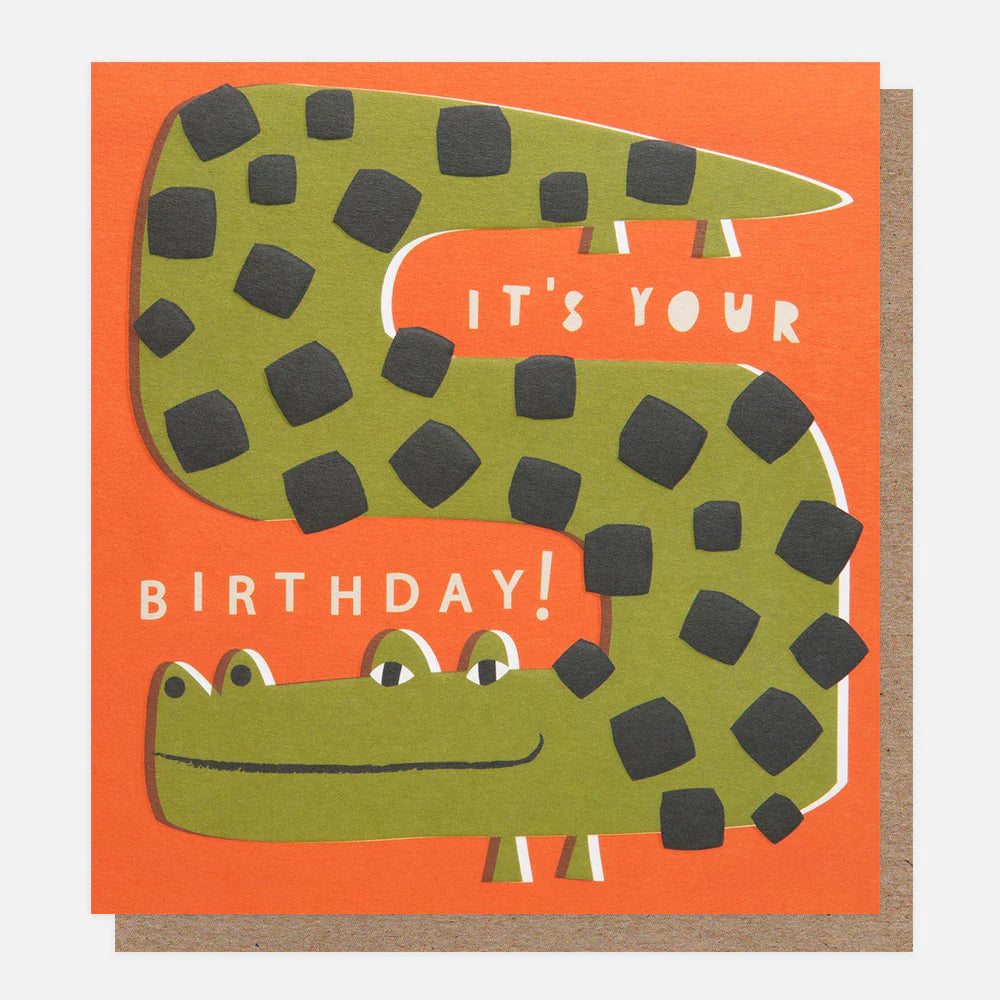 Crocodile Happy Birthday Card