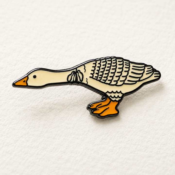 Cute Goose Enamel Pin