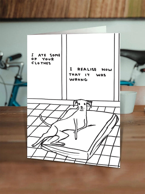 Ate Your Clothes Greeting Card