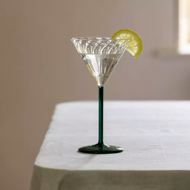 Deco Swirl Cocktail Glass