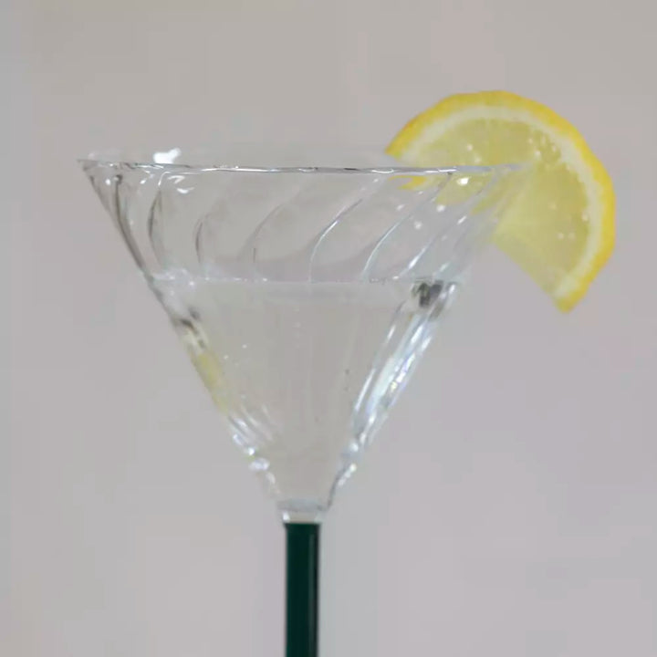 Deco Swirl Cocktail Glass