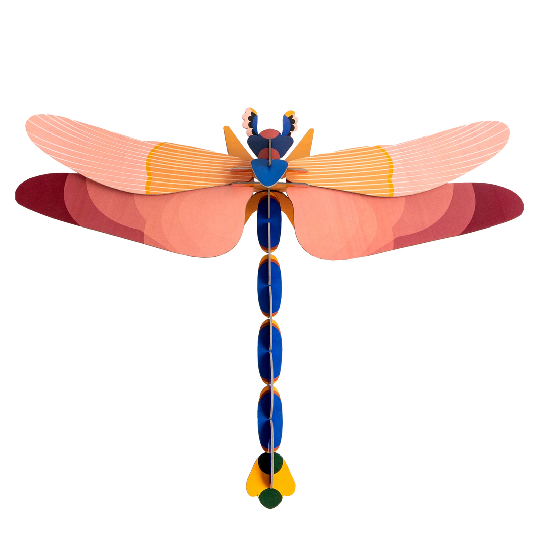 Deluxe Pink Dragonfly 3D Model Kit