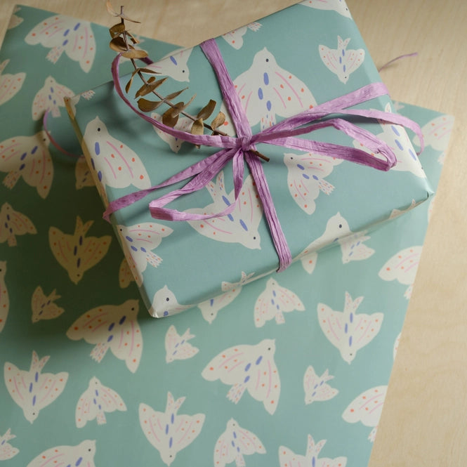 Doves Gift Wrap Sheet