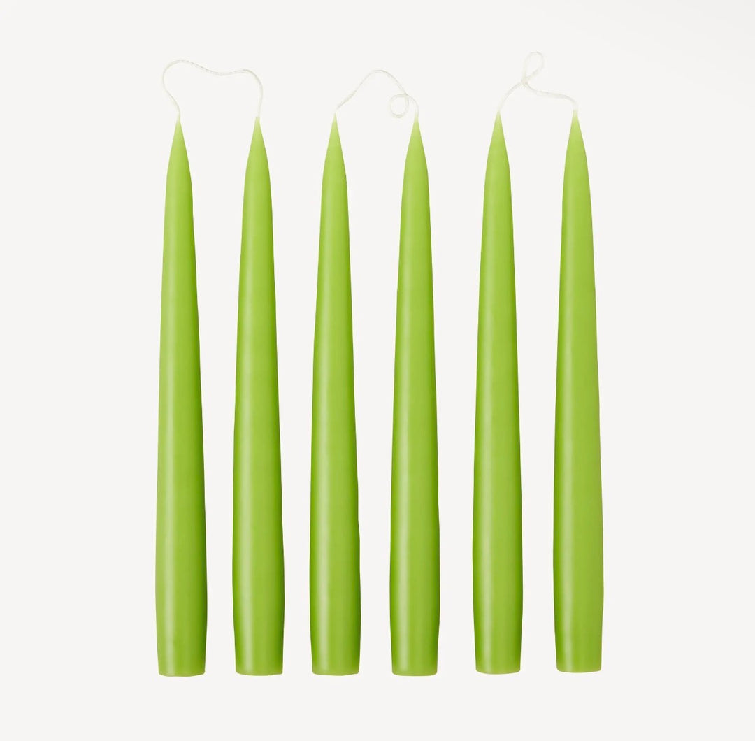 Spring Green Taper Candle
