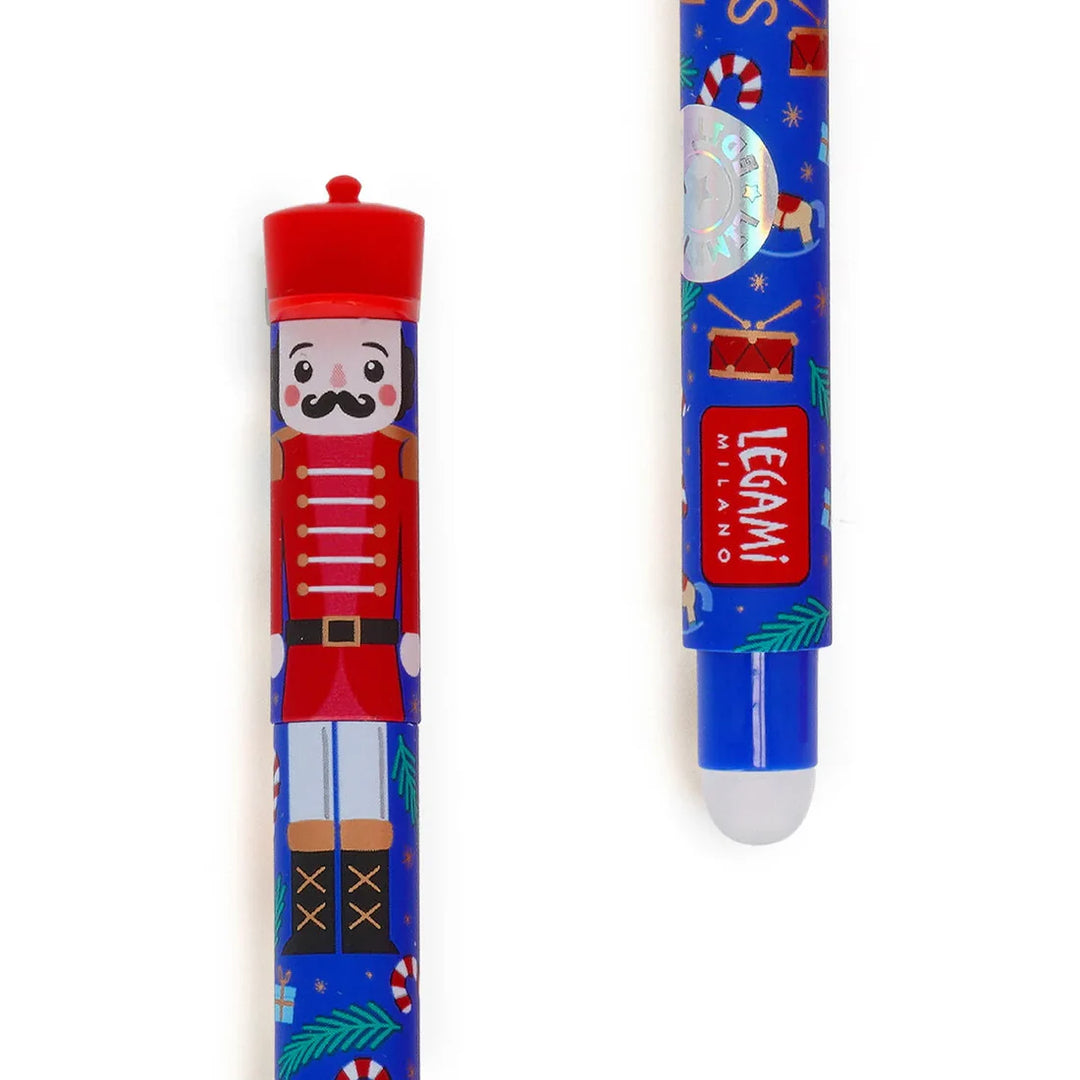 Legami Nutcracker Christmas Pen Set