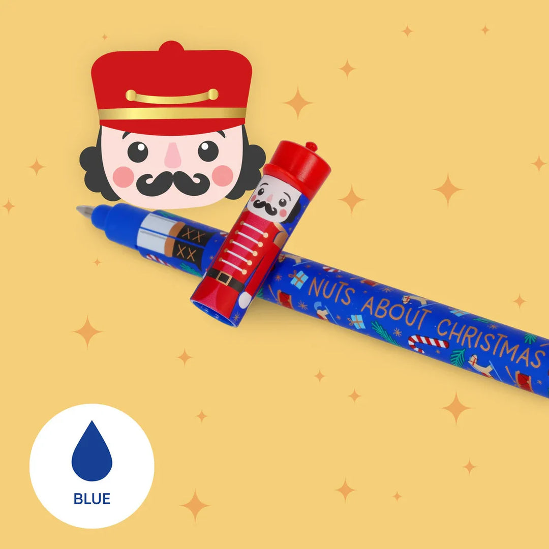 Legami Nutcracker Christmas Pen Set