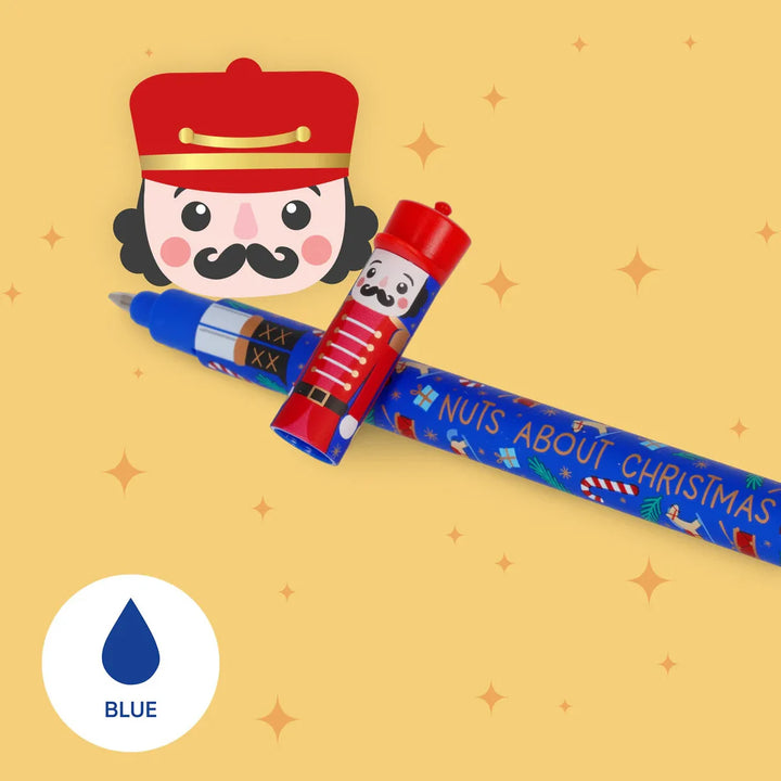 Legami Nutcracker Christmas Pen Set