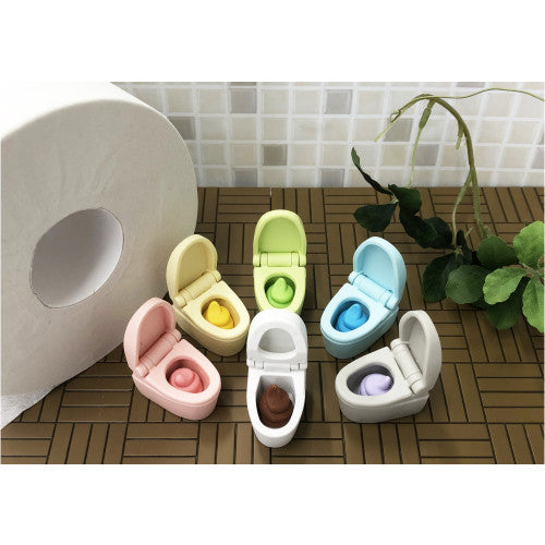 IWAKO Japanese Puzzle Erasers - Toilet with Poop