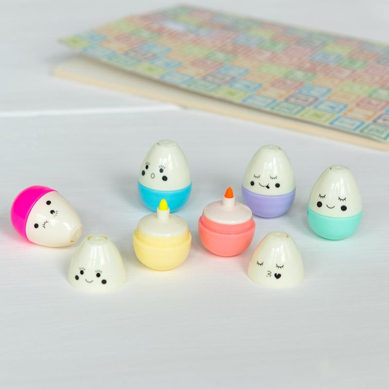 Pack of 6 Emoji Egg Pens