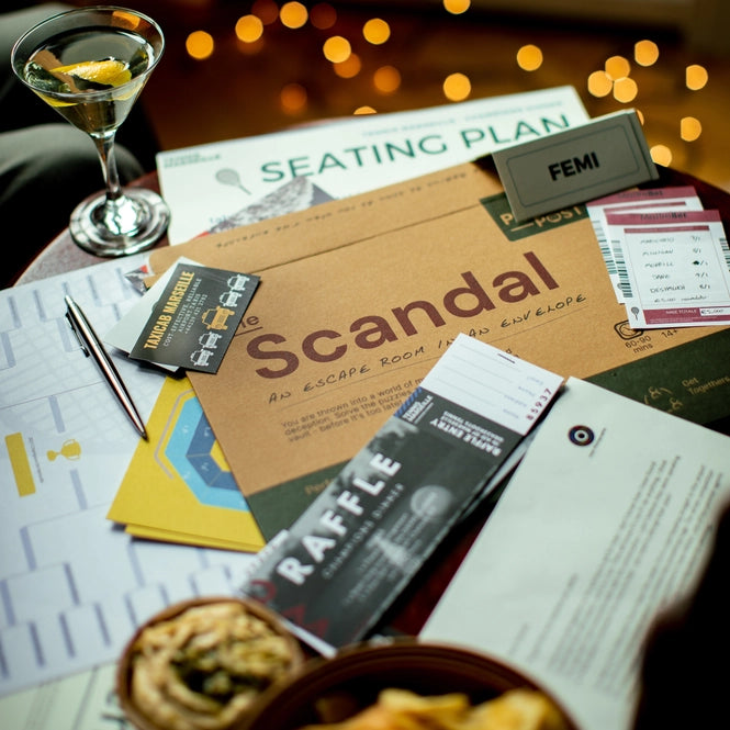 Escape Room in An Envelope: Dinner Party Scandal