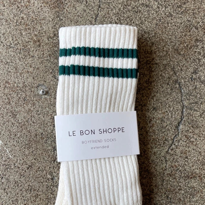 Boyfriend Socks in White