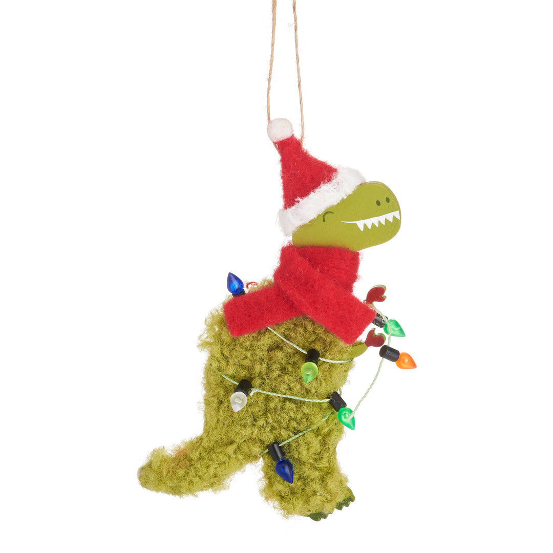 Dinosaur with Lights Felt Decoration