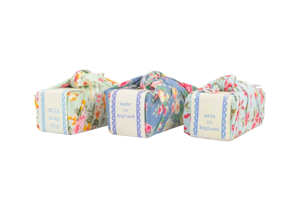 Floral Fabric Wrapped Soap Bar