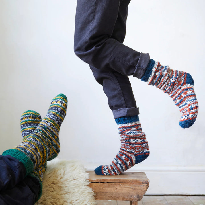 Aneka Chunky Wool Slipper Socks