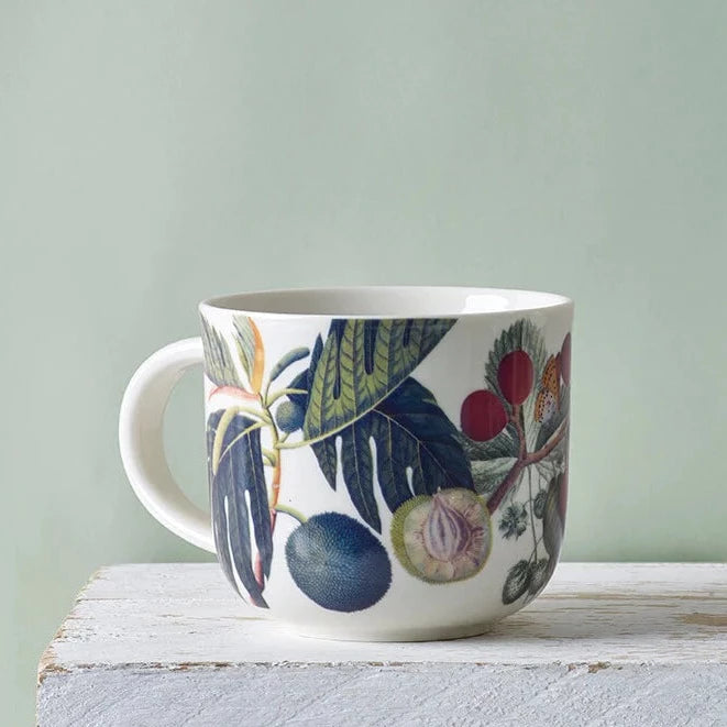 Fruit & Floral White Mug