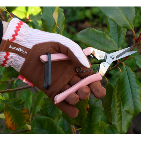 Blush Stripe Garden Gloves
