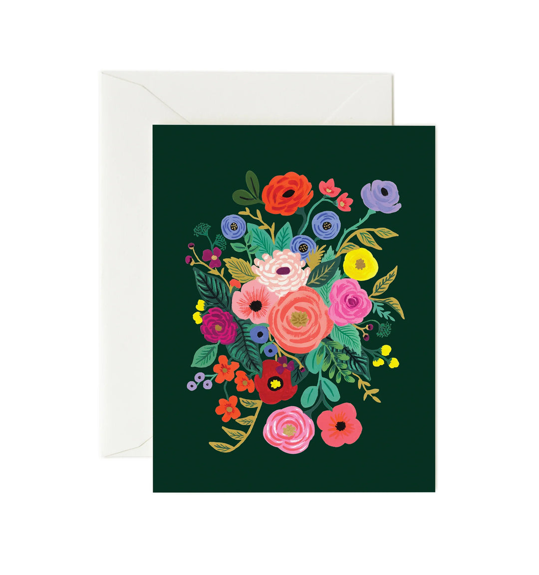 Deep Green Bouquet Card