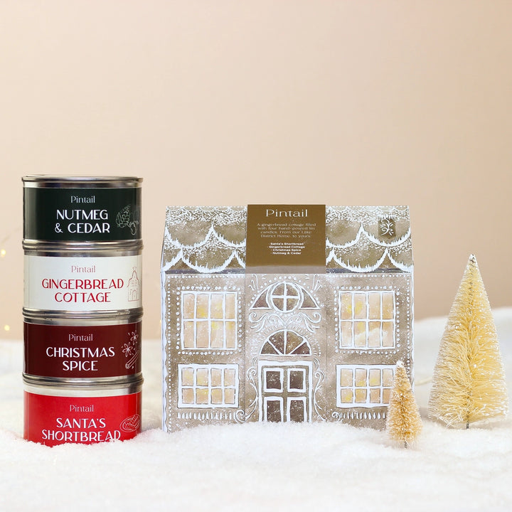 Gingerbread Cottage Candle Gift Set