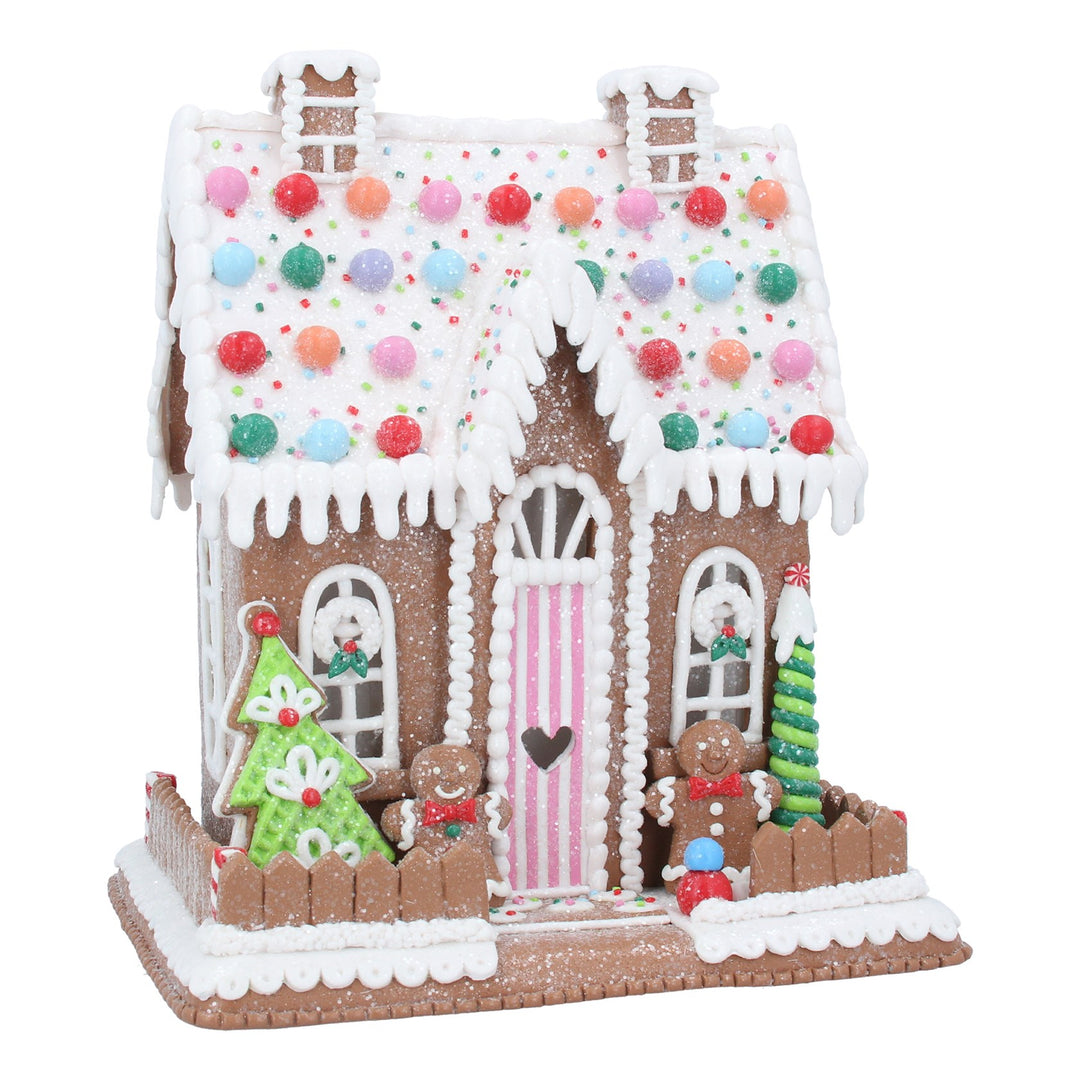Iced LED Gingerbread & Sweets House