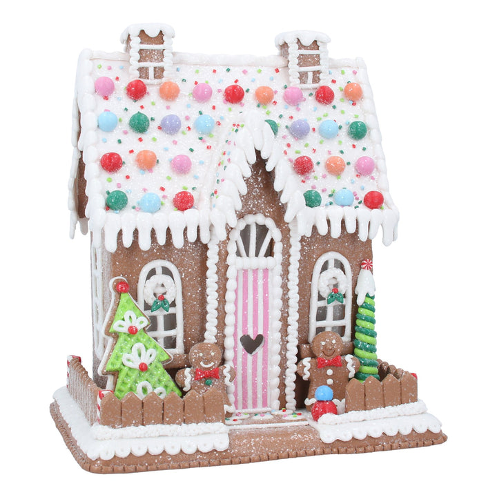 Iced LED Gingerbread & Sweets House