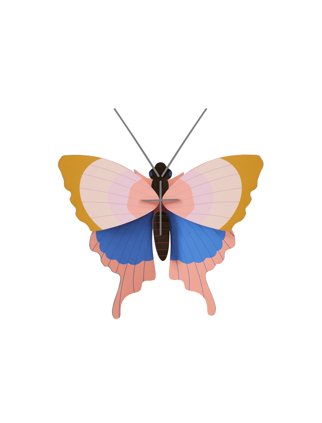 Gold Rim Butterfly 3D Model Kit