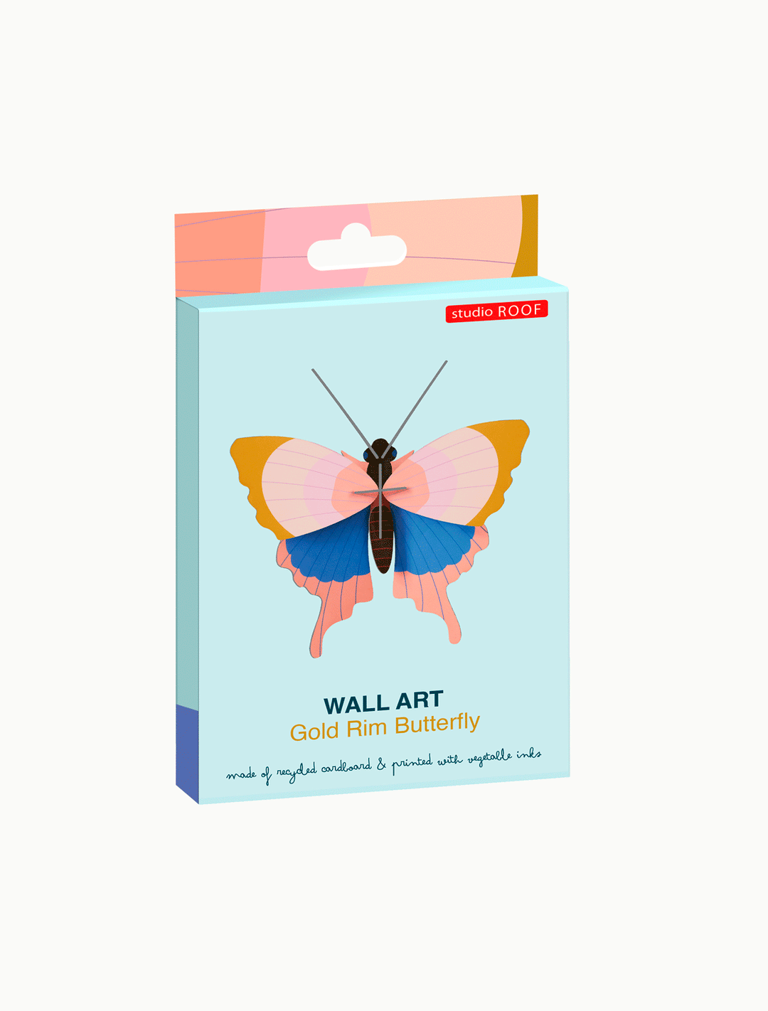 Gold Rim Butterfly 3D Model Kit