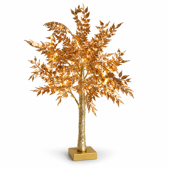 Gold Light Up Festive Tree
