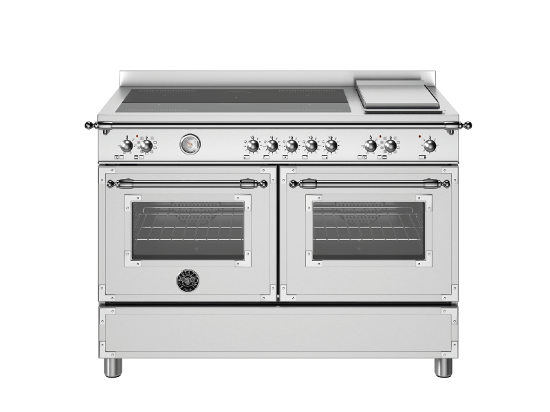 Bertazzoni Heritage Series - 120 cm Induction top + Griddle, Electric Double Oven