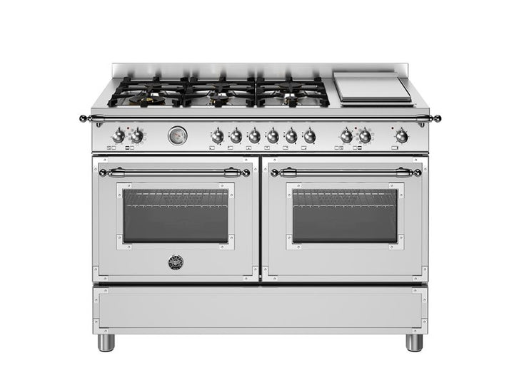 Bertazzoni Heritage Series - 120 cm 6-burner+griddle, electric double oven