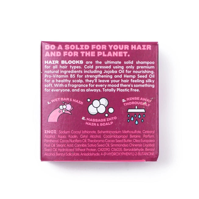 Hair Blocks Solid Shampoo: Black Cherry