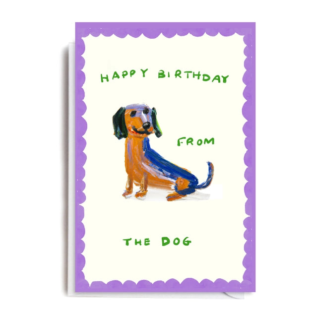 Happy Birthday from Dog Card