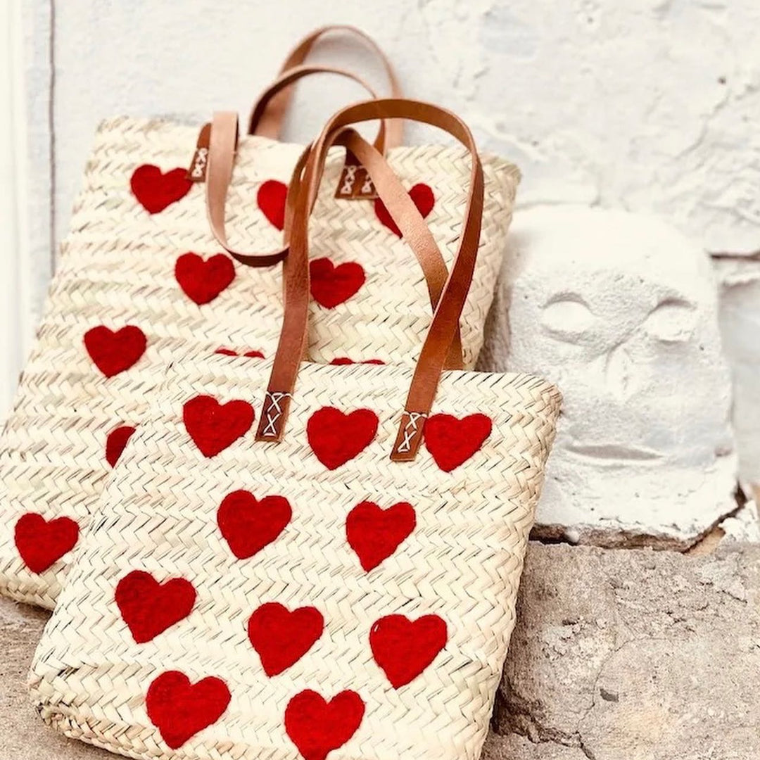 Heart Bag with Leather Straps