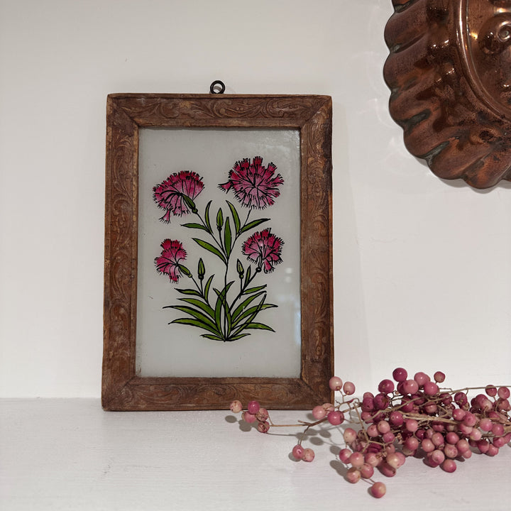 Dixie - Indian Glass Painting - Vintage