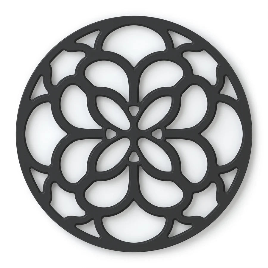 Silicone Heritage Circular Silicone Trivet - Blues