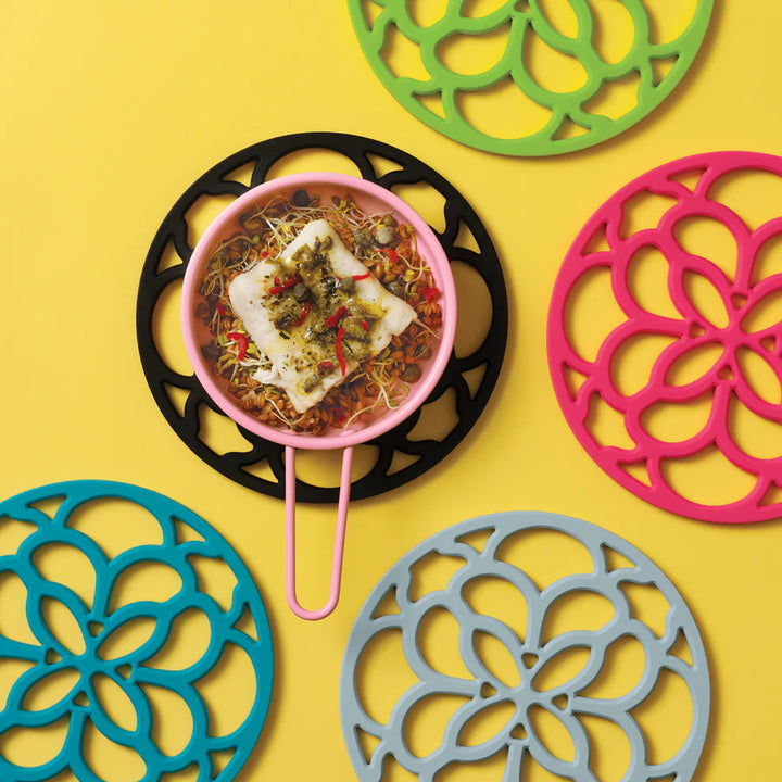 Silicone Heritage Circular Silicone Trivet - Brights