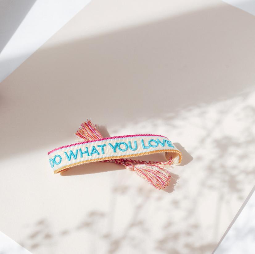 Do What You Love Statement Bracelet