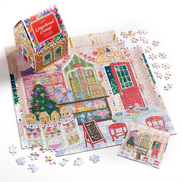 Gingerbread Cottage 500 Piece Puzzle In A House