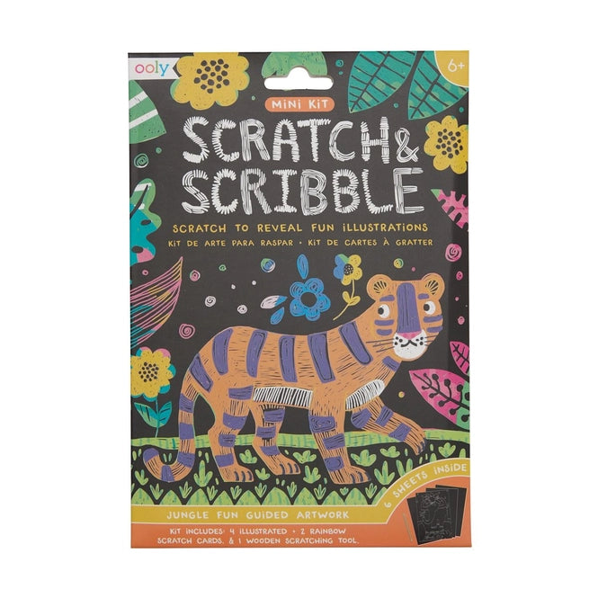 Mini Scratch and Scribble Art Kit: Jungle Fun