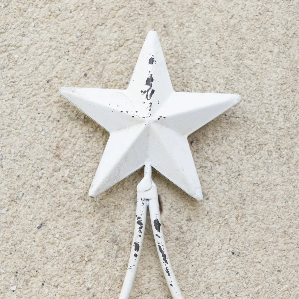 Festive Candle Holder in Antique White