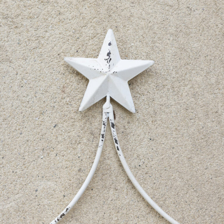 Festive Candle Holder in Antique White