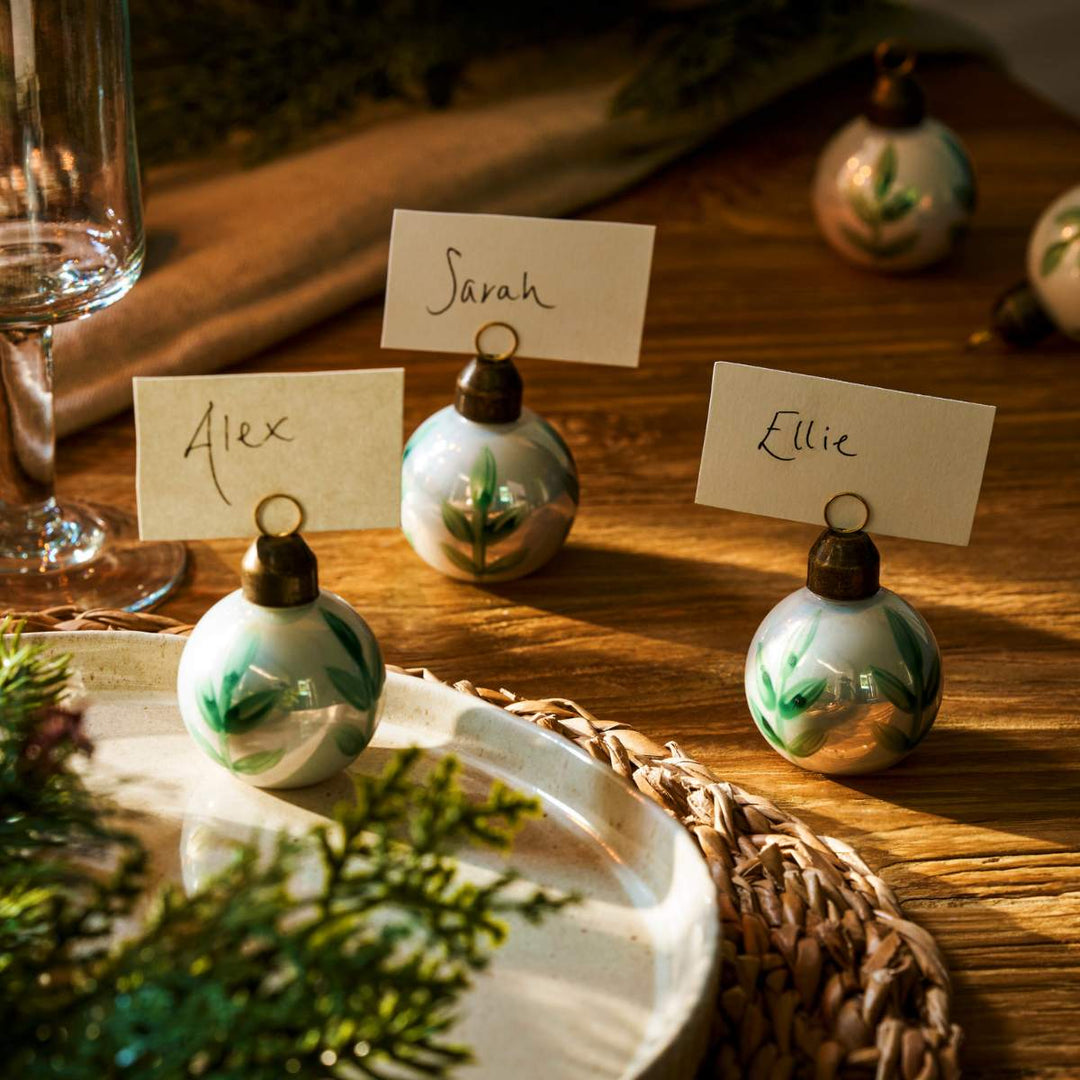 Vine Bauble Place Card Holders - Set of 6