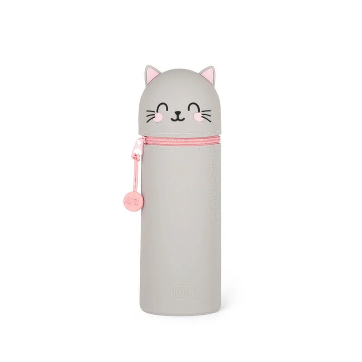 Kitty Silicone Kawaii 2-in-1 Pencil Case