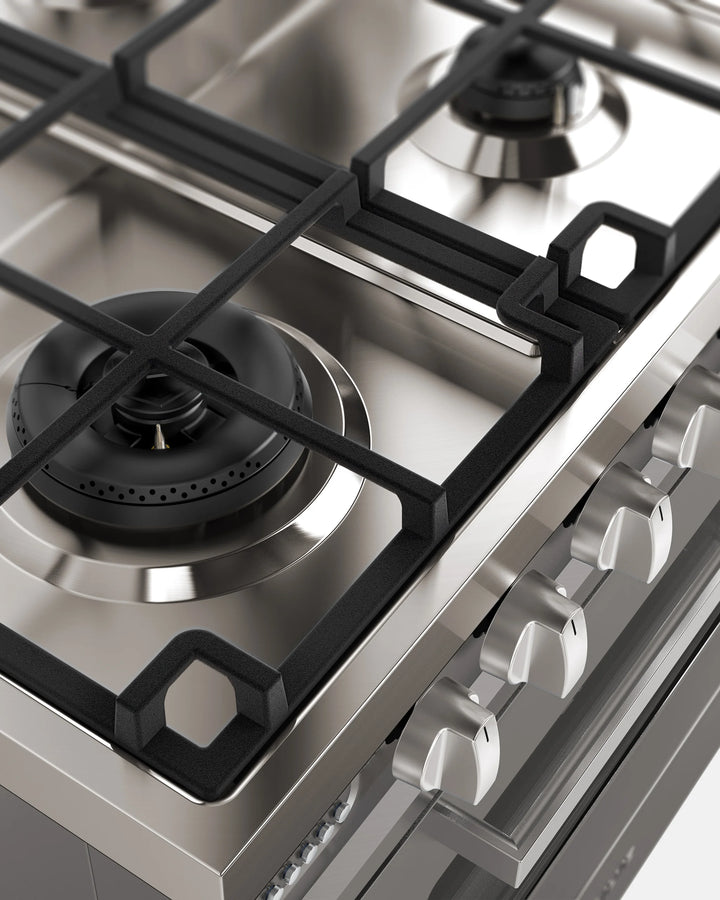 ILVE Pro Line 90cm Gas Hob Double Oven Range Cooker LD096WSCM3