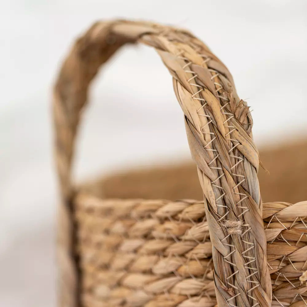 Oval Seagrass Basket with Handles - 3 Sizes