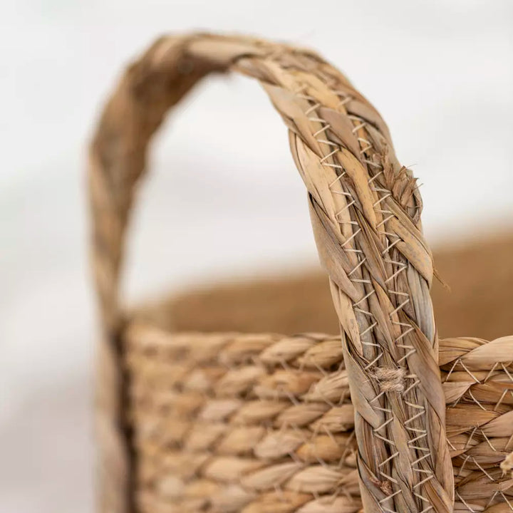Oval Seagrass Basket with Handles - 3 Sizes