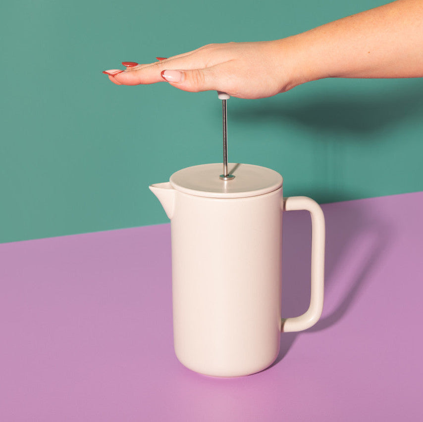 La Cafetière Arezzo 8 Cup Cafetière in Latte