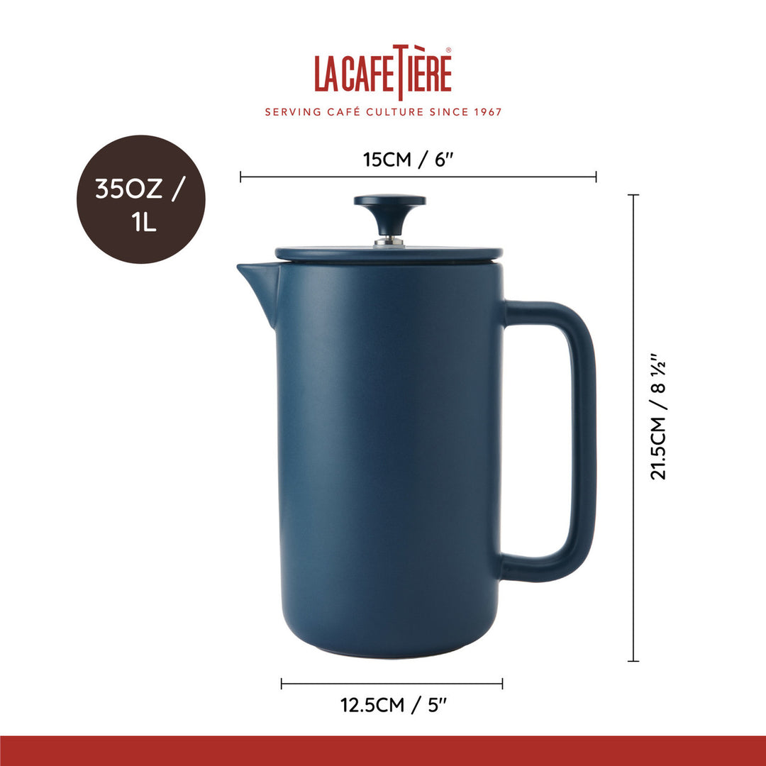 La Cafetière Arezzo 8 Cup Cafetière in Navy
