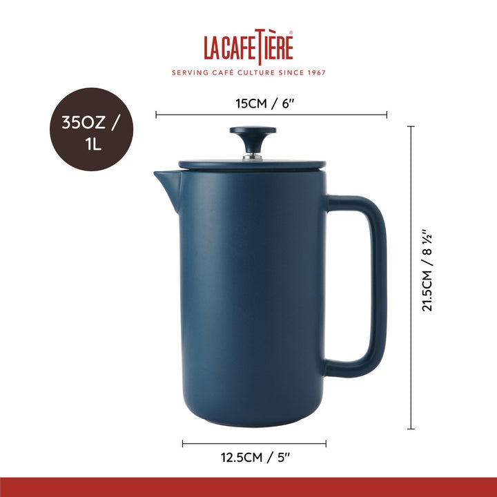 La Cafetière Arezzo 8 Cup Cafetière in Navy