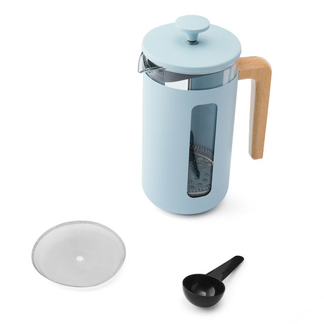 Pisa 8 Cup Cafetiere in Sky Blue